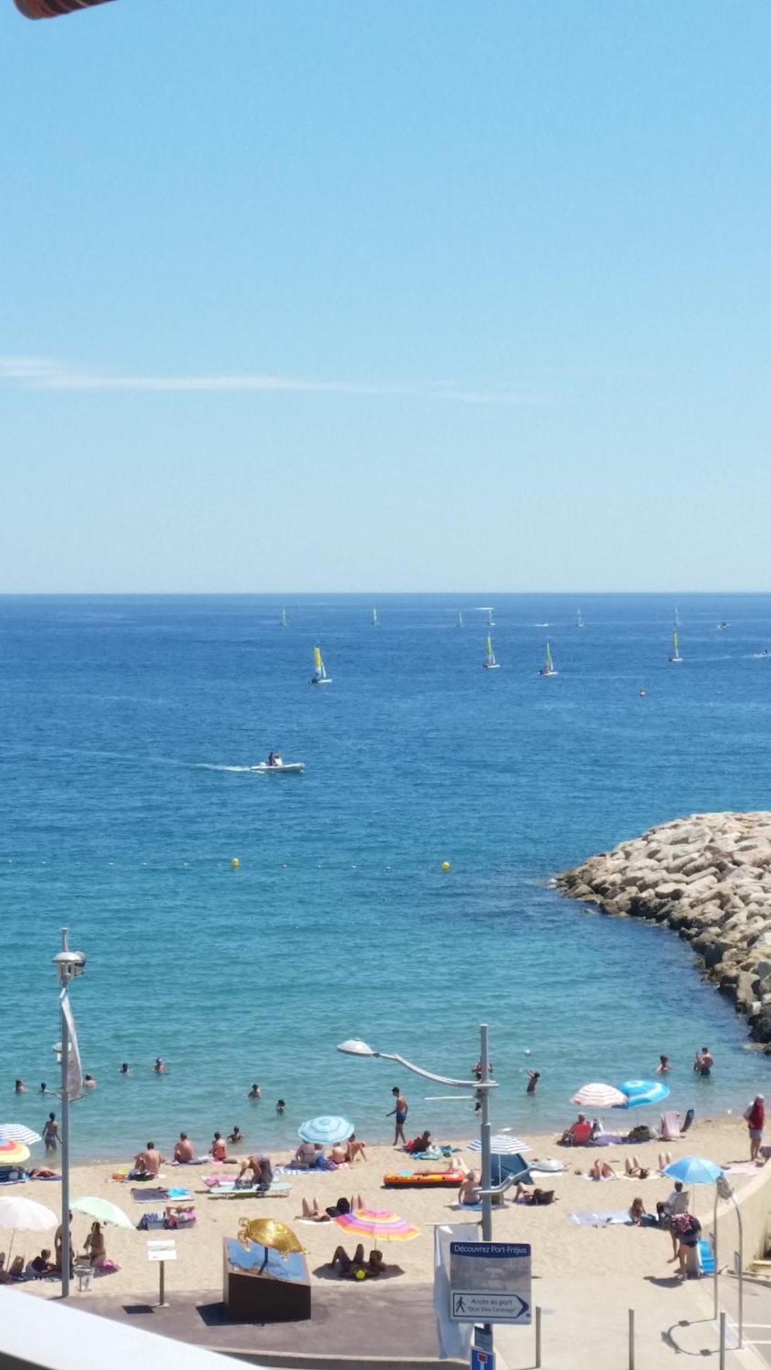 Sublime Vue Mer,Parking,Wifi Fréjus Eksteriør bilde